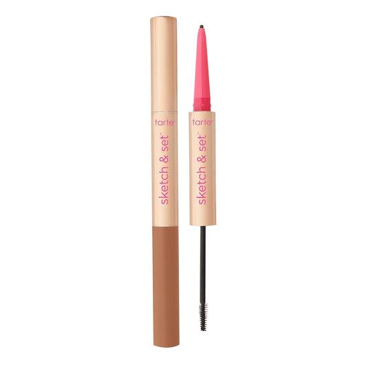 tarte big ego sketch and set brow pencil and tinted gel
