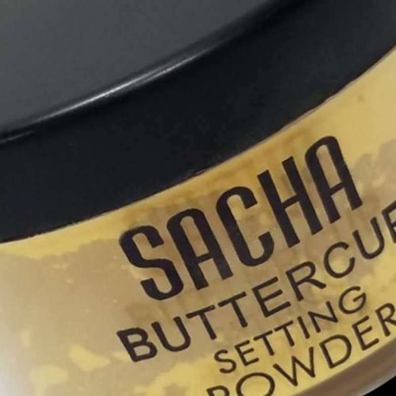 Sacha Buttercup Setting Powder, 0.35 oz, Travel Size and Two Blending Triangles