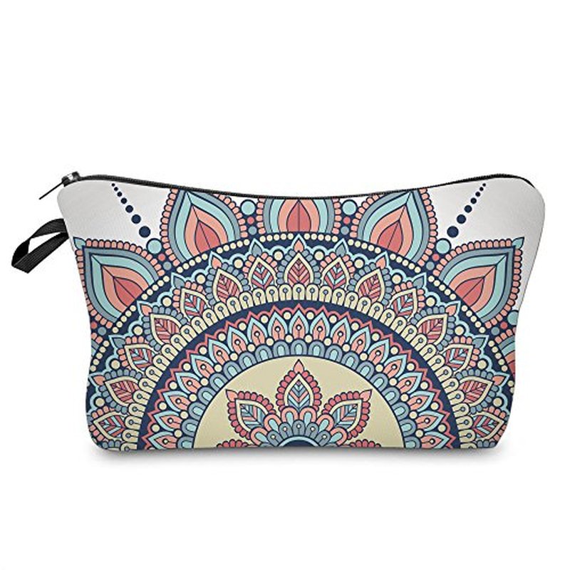 Deanfun Small Makeup Bag for Purse, Waterproof Makeup Bags Roomy Toiletry Pouch Travel Accessories Gifts (55884)