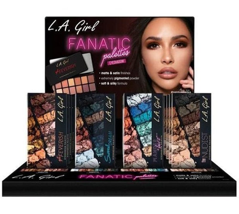 L.A. Girl Fanatic Eyeshadow Palette, Get Feverish GES415 (Pack of 2)