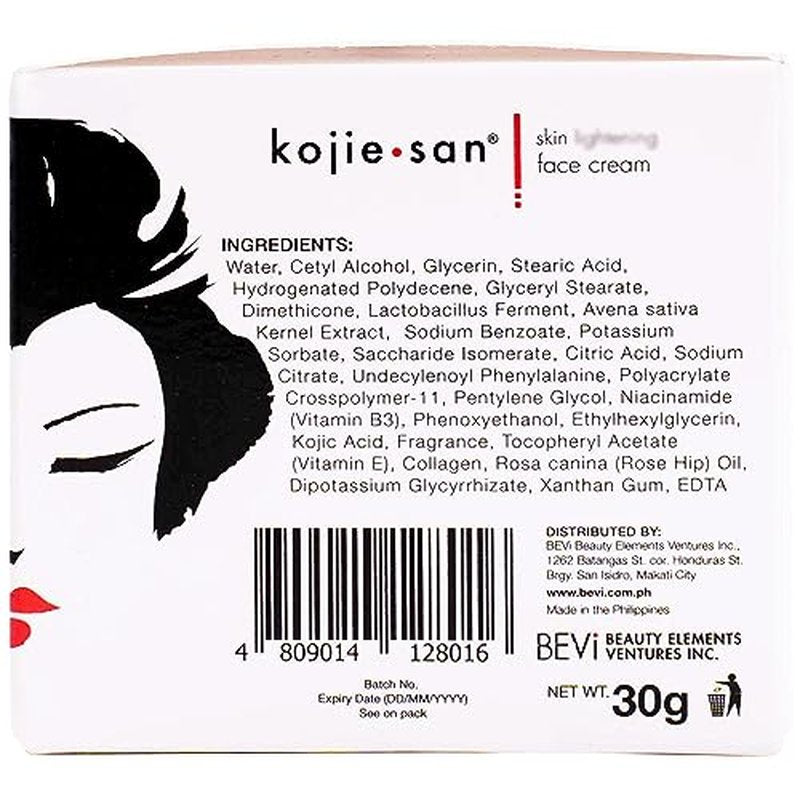 Kojie San Skincare Bundle - Facial Brightening Set with 2 Bars of Kojic Acid Soap, Face Cream & Exfoliating Face Brush
