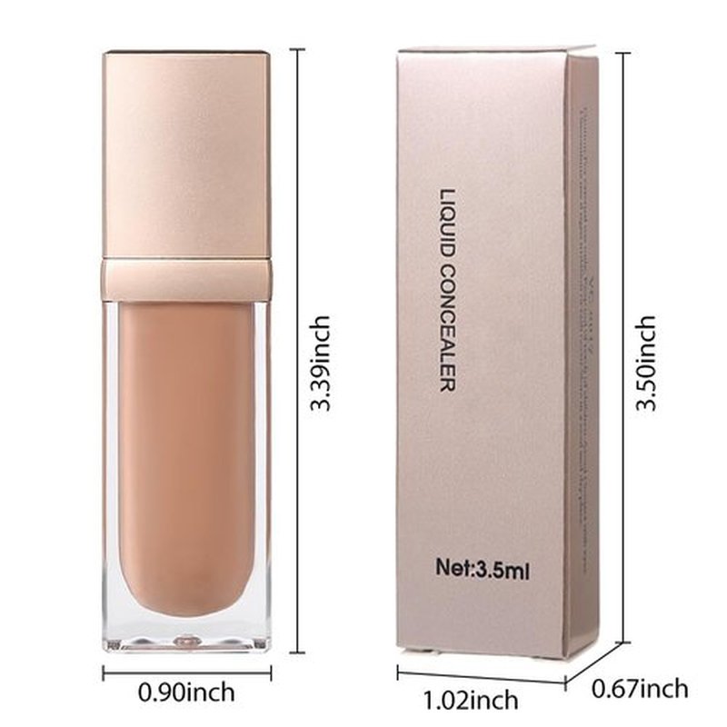 24-Hour Full Coverage Concealer Wand Concealer – Professional Makeup, Matte Finish,Waterproof, Liquid Contour Face Highlighter Makeup Smudge-Proof Formula for Flawless Wear 04# Dark Nude