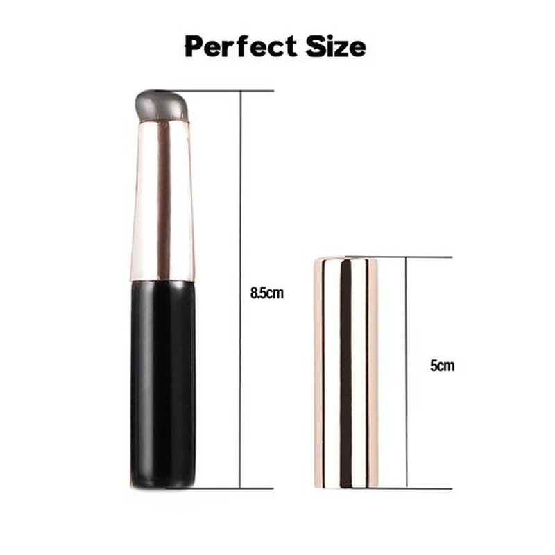 Lip Applicator Brush with Cover - 3PCS Exquisite Professional Dustproof Retractable Lip Brush - Makeup Lipstick Lip Gloss Applicators