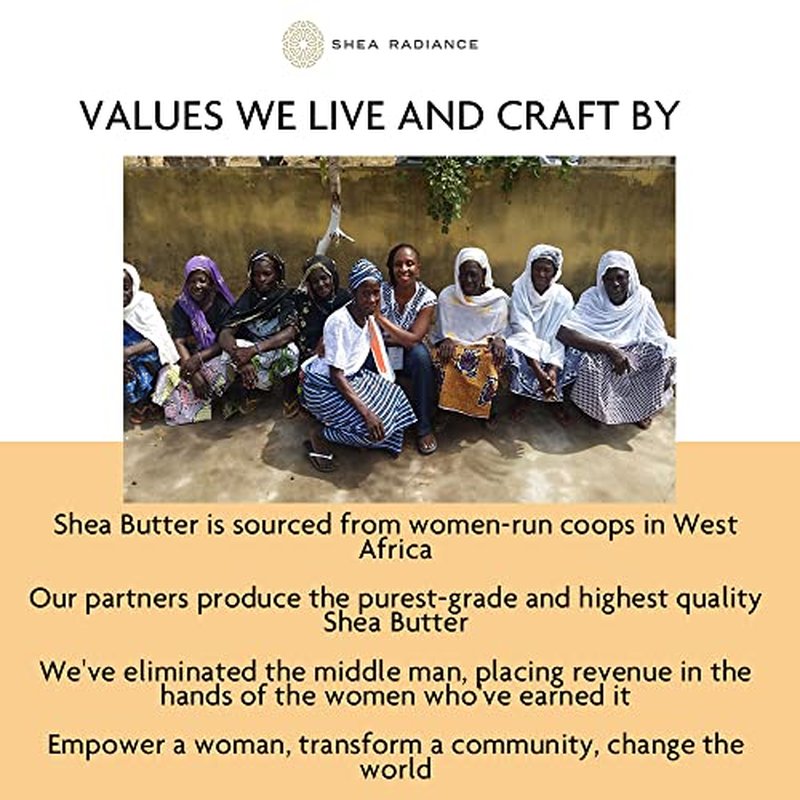 Shea Radiance P.U.R.E Raw Shea Butter | 100% Natural & Unrefined Body Butter | Soothes, Softens, & Increases Collagen | Long Lasting Moisture | Moisturizer for Sensitive Skin | Apricot Oil (5oz)