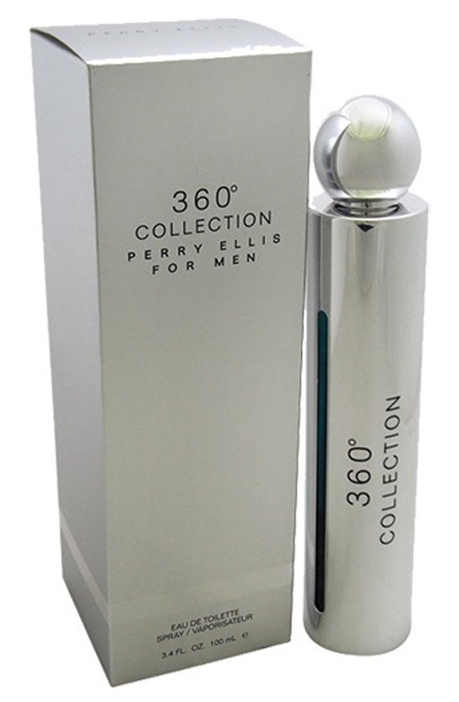 Perry Ellis 360 Men’s Eau de Toilette Spray, 3.4 fl oz - Fresh & Invigorating Fragrance