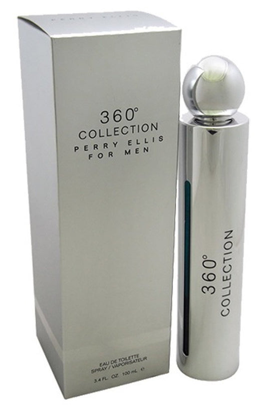 Perry Ellis 360 Men’s Eau de Toilette Spray, 3.4 fl oz - Fresh & Invigorating Fragrance