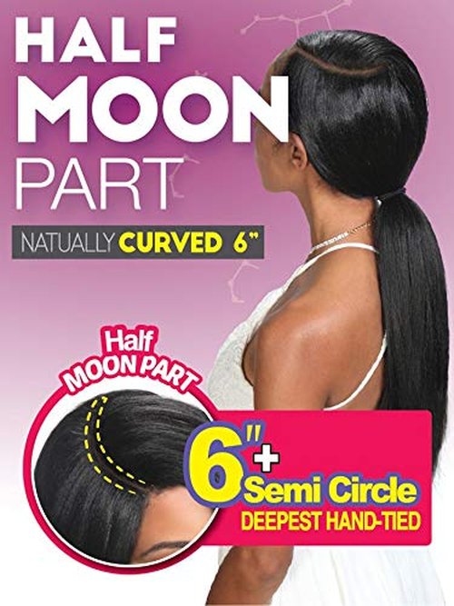 Zury Sis Synthetic Sassy 6" Deep Half Moon Part Wig - H MAX (3T CARNIVAL)