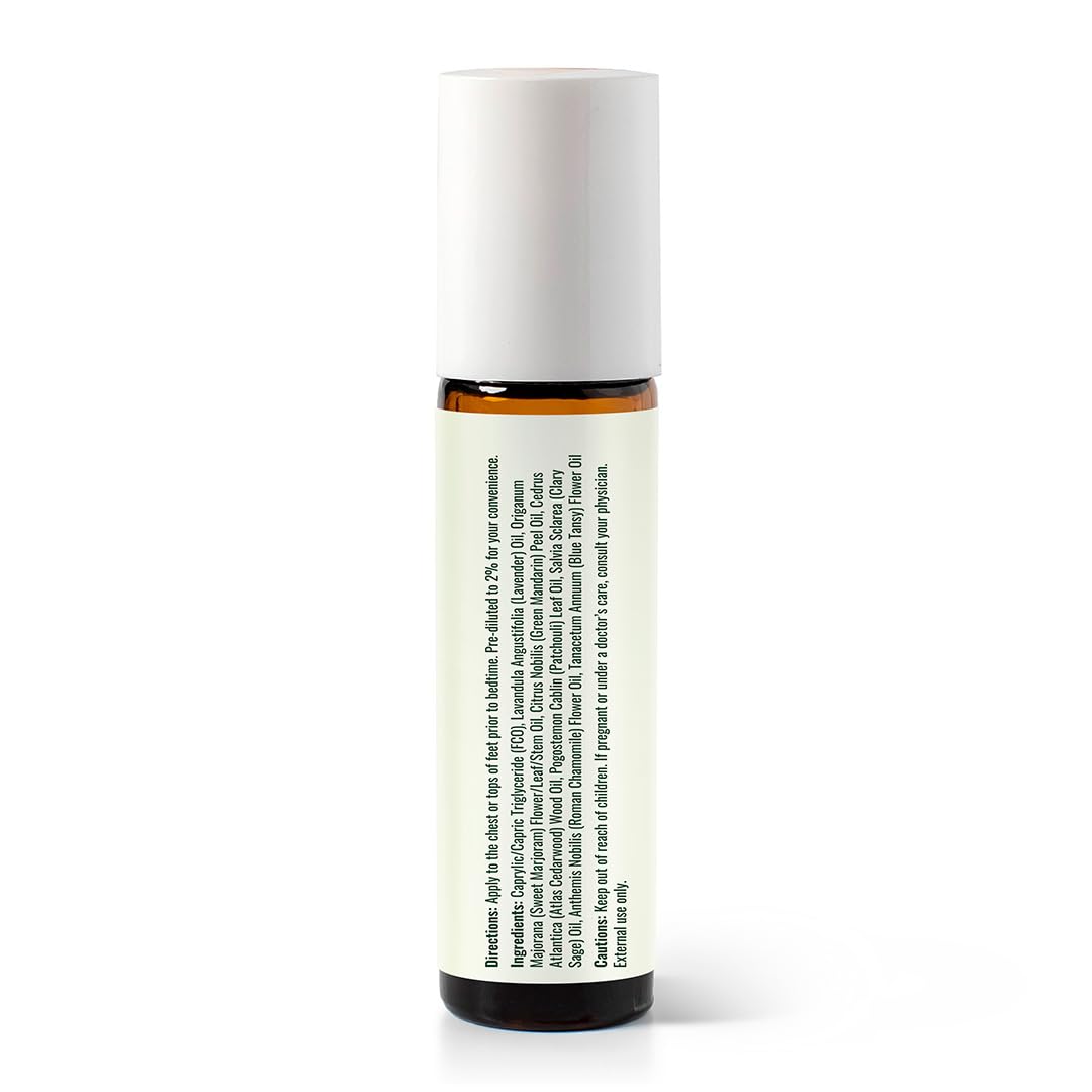 Plant Therapy Kids Nighty Night Essential Oil Blend for Sleep, 10 mL (1/3 oz), Pre-Diluted Roll-On for Convenience, Support a Restful Night's Sleep