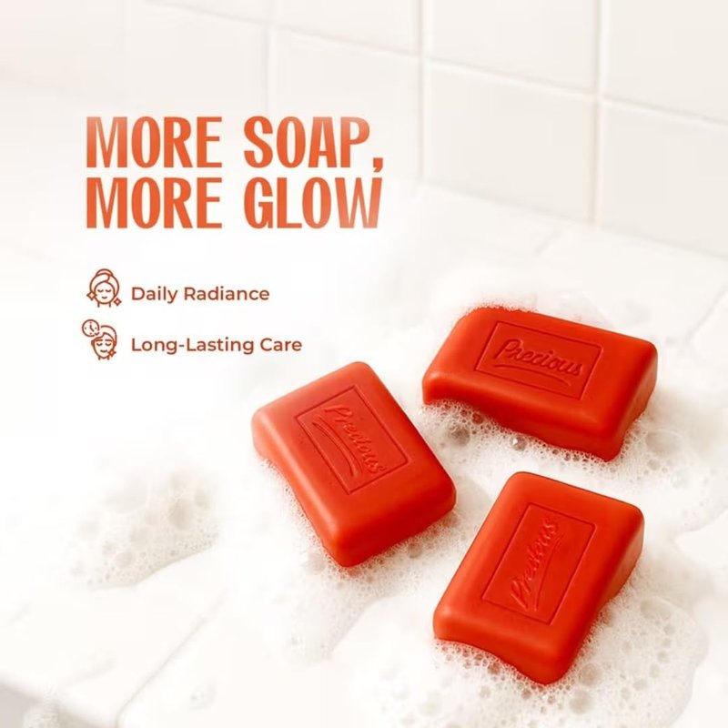 Exfoliating Beauty Soap Bar - Gentle Cleansing Soap for Smooth, Radiant Skin | Daily Use, 1 Bar