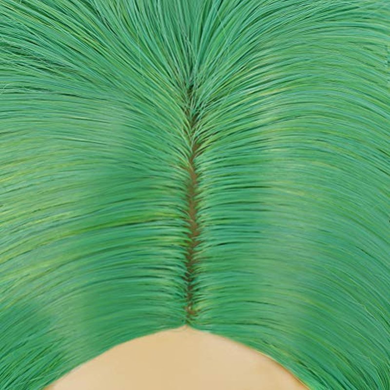 DUDUWIG Kids Green Ombre Wig Children Short Light Green Wavy Curly Bob Wigs Synthetic Hai for Halloween Costume Cosplay