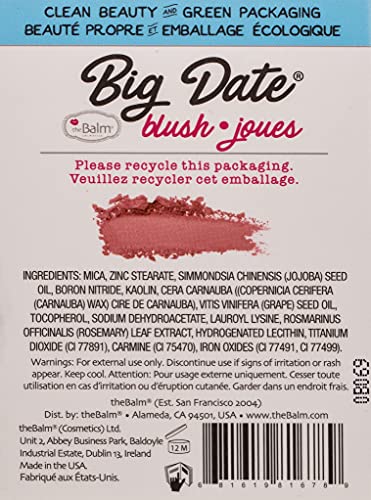 theBalm Clean and Green Powder Blush - Big Date