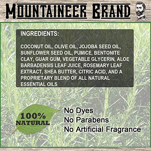 Natural Bald Head Exfoliator - Scalp & Face Scrub for Men | Fresh Scent | 4oz