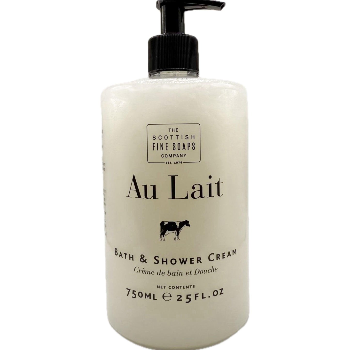 Scottish Fine Soaps The Au Lait Bath & Shower Cream, 25 fl oz, Made in Scotland