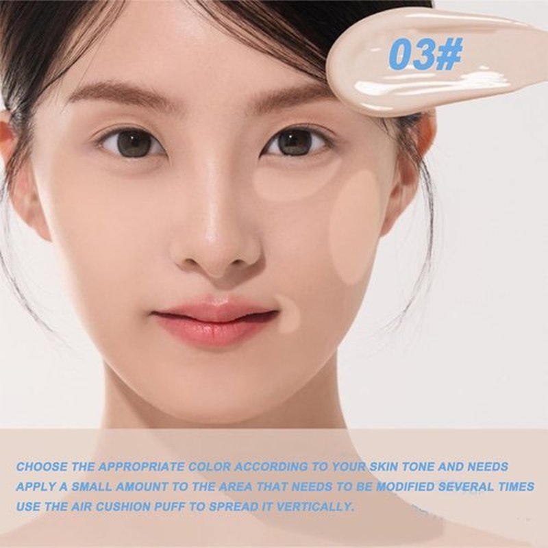 Aztk Concealer Pen, AZTK Makeup Facial Highlighter, Liquid Concealer With Sponge Head, Stay Long Lasting Moisturizing (02#)