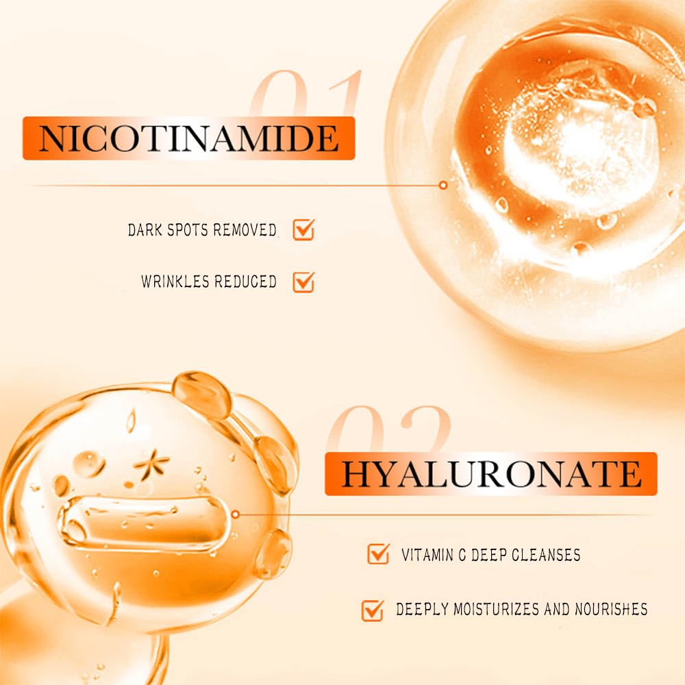 5X Vitamin C Toner, Hyaluronic Acid Facial, Suitable for Face, Arms, and Legs, Natural Ingredients, Powerfully Moisturizing, Face for Sensitive Skin (Face Vitamin C Toner for Women Anti Aging)