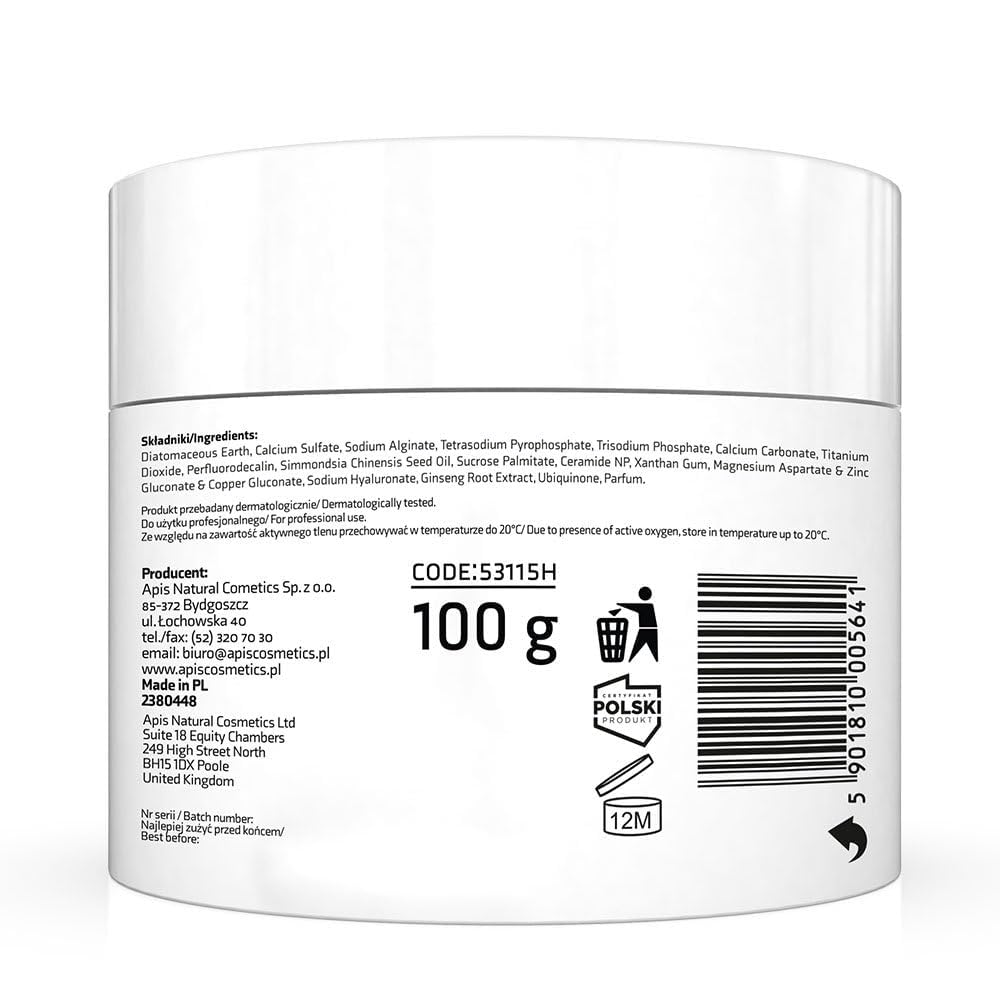 Apis Active Oxygen Peel Off Face Mask 0.66 lb - Cooling Algae Hydrating Face Masks with Hyaluronic Acid - Self Facial Skin Care Products - Moisturizing, Soothing, Energizing and Anti-Aging Effect