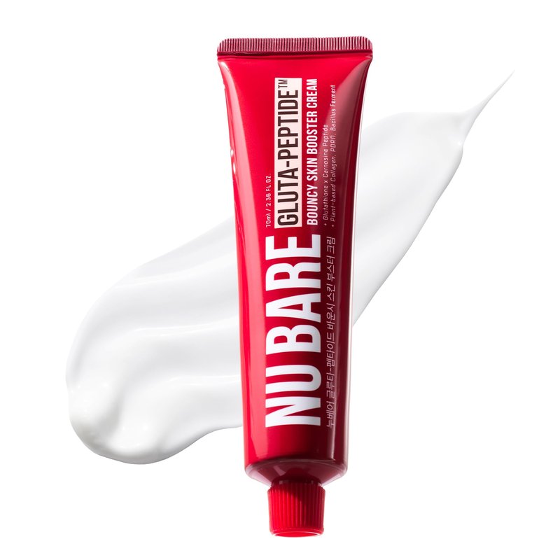 NU BARE Gluta Peptide Firming Cream with Longevity Care for Korean Vegan Skincare — a face cream for skin tightening and firming, peptide moisturizer