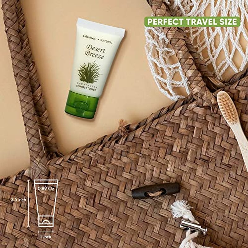 Desert Breeze Conditioner, Travel Size Hotel Toiletries, 1 oz. Flip Cap (Case of 20)