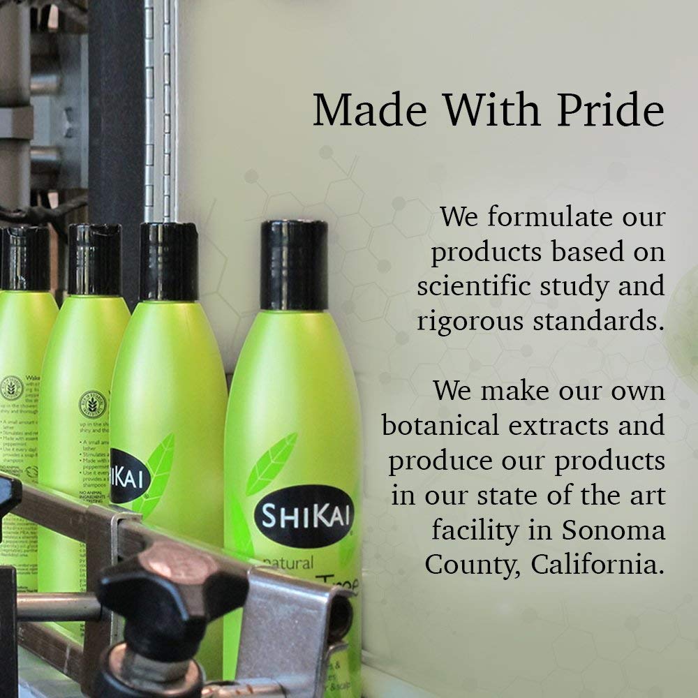 ShiKai Moisturizing Shower Gel, Vanilla, 12-Ounce Bottles (Pack of 3)