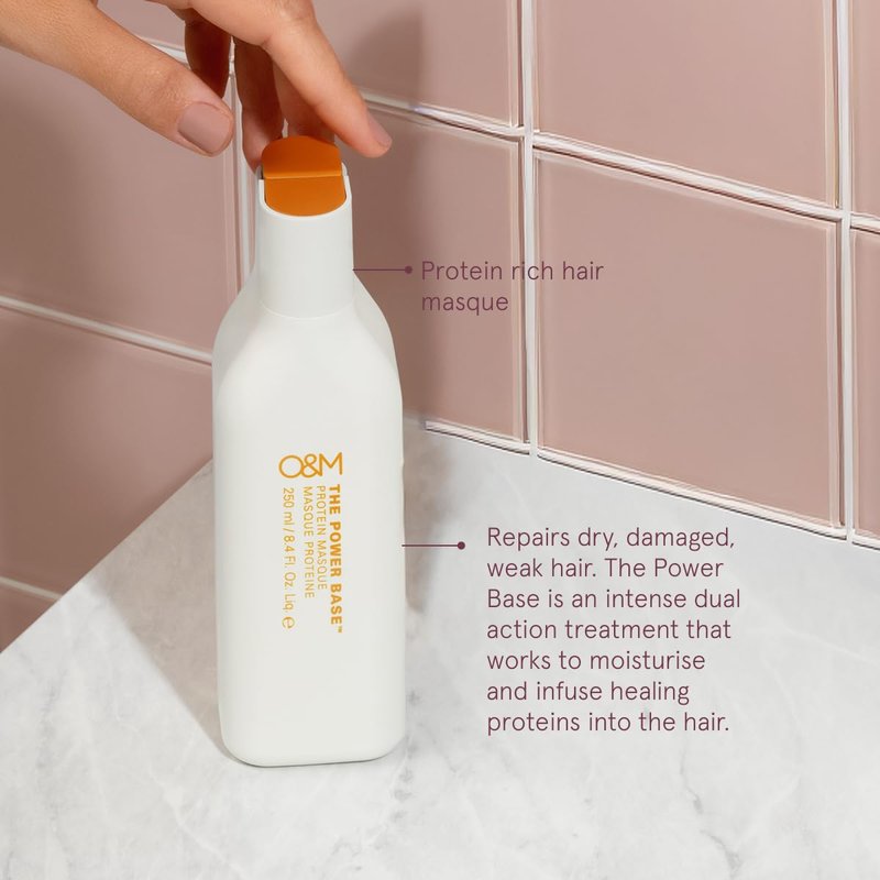 O&M Original & Mineral Power Base Hair Treatment - Nourishing Formula for Stronger Hair | 8.5 oz