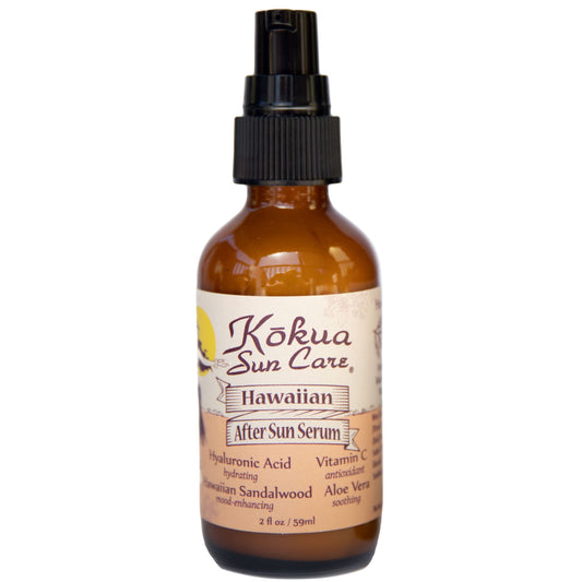 Kokua Sun Care After Sun Serum with Aloe Vera | 2oz | Hyaluronic Acid & Sandalwood | Vitiman C | After Sun Lotion, Aleo Vera Gel For Face, Sunburn Relief, Beach Vacation Essentials, Travel Size Lotion