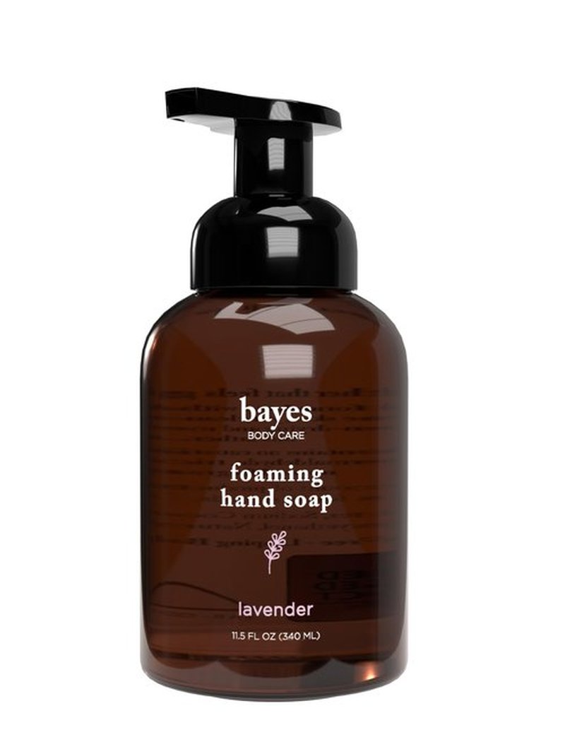 Bayes Foaming Hand Soap - Aromatic and Nourishing Hand Wash, Infused with Essential Oils - USDA Certified Biobased - 11.5 Ounce, Lavender