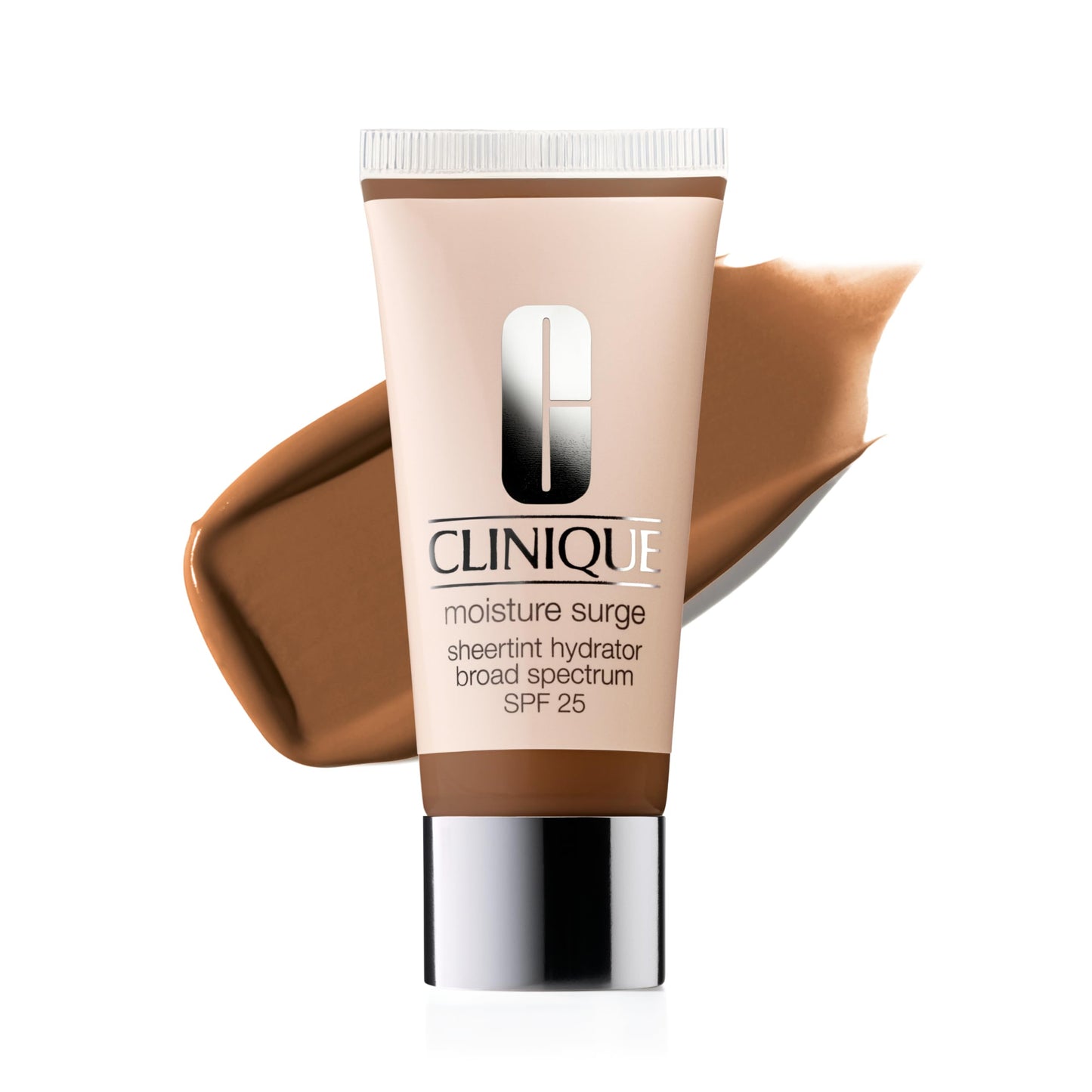 Clinique Moisture Surge Sheertint Hydrator Broad Spectrum SPF 25 | Tinted Moisturizer With SPF, Hyaluronic Acid + Aloe Water | Sheer Coverage, Natural Finish Skin Tint, Universal Deep, 1.4 Fl Oz