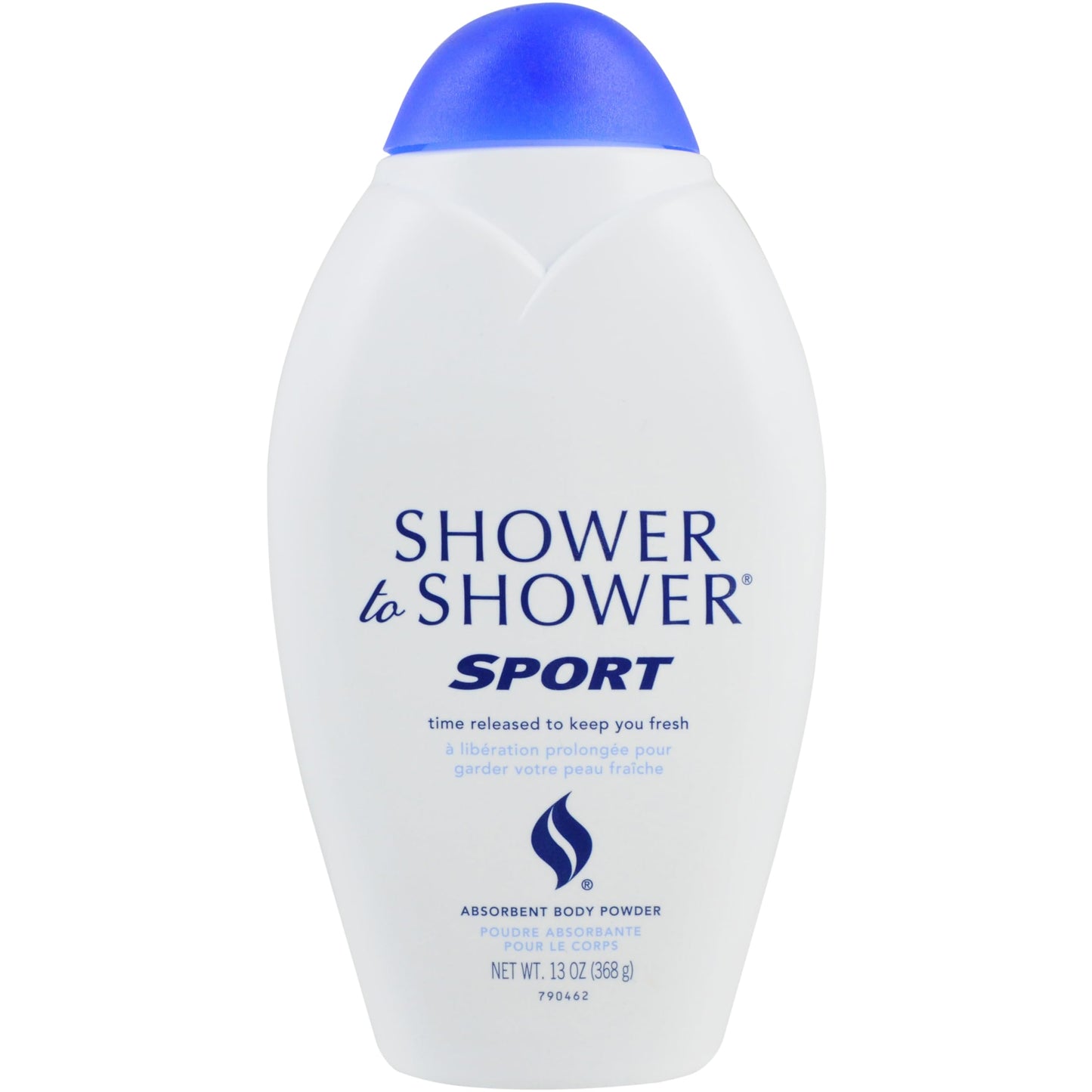 Shower to Shower Sport Body Powder for Men & Women, Talc Free, Sweat Absorbing, Prevents Chafing & Odor, Deodorizing All Over Body Powder for Long Lasting Freshness, 13 OZ