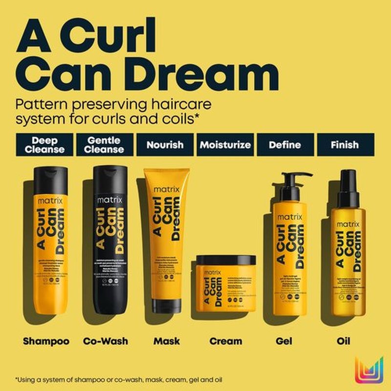 Matrix A Curl Can Dream Deep Cleansing Shampoo | Clarifying Shampoo | Preserves Curl Pattern, Removes Build Up | For Curly & Coily Hair | Silicone & Paraben Free | With Manuka Honey Extract