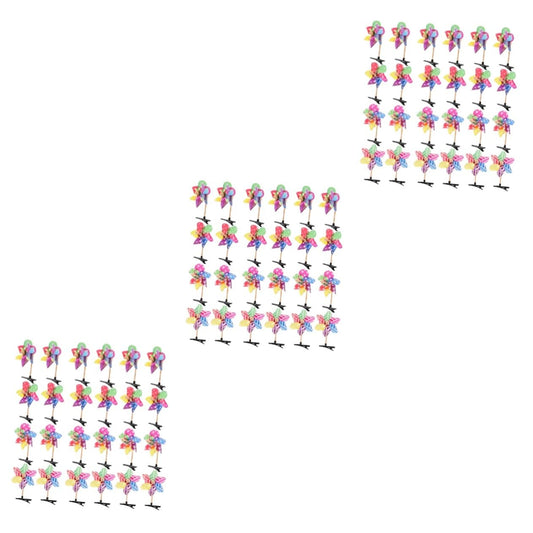 72 Pcs Windmill Hairpin Holiday Hair Clips Girls Hair Accessories Hair Barrettes Pinwheel for Hair Decorative Hairpins Hair Clips for Girls Duckbill Hair Clips Barrettes for Women