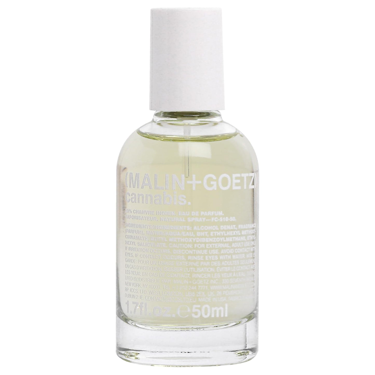MALIN+GOETZ Cannabis Eau de Parfum, 1.7 Fl. Oz. | Unisex Perfume | Spicy Herbs, Woods & Patchouli Blend | Bold, Modern Scent | Vegan & Cruelty Free