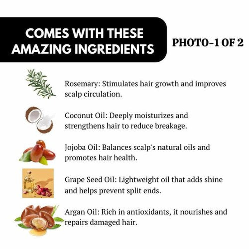 leaf aura Rosemary Hair Oil- 100% Natural- Made in Canada- 100ml (100 ml)