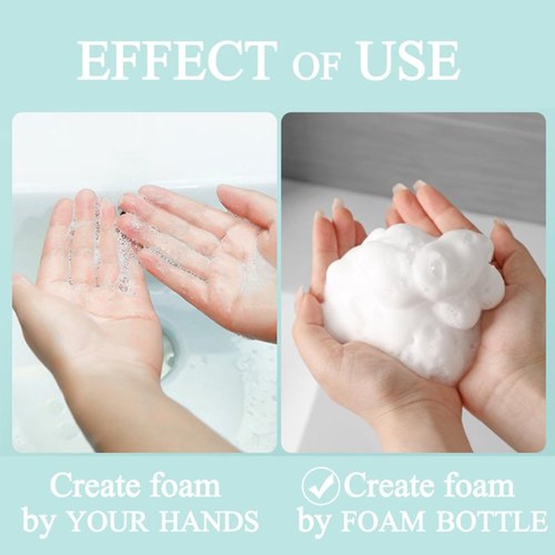 Beoncall Foaming Dispenser Pump Bottle 1.8oz - 4Pack Travel Empty Foaming Soap Dispensers Foam Pump Bottle Clear Plastic Spray Bottles for Travel Hand Soap Shampoo Foaming Castile Cosmetics (50ml)…