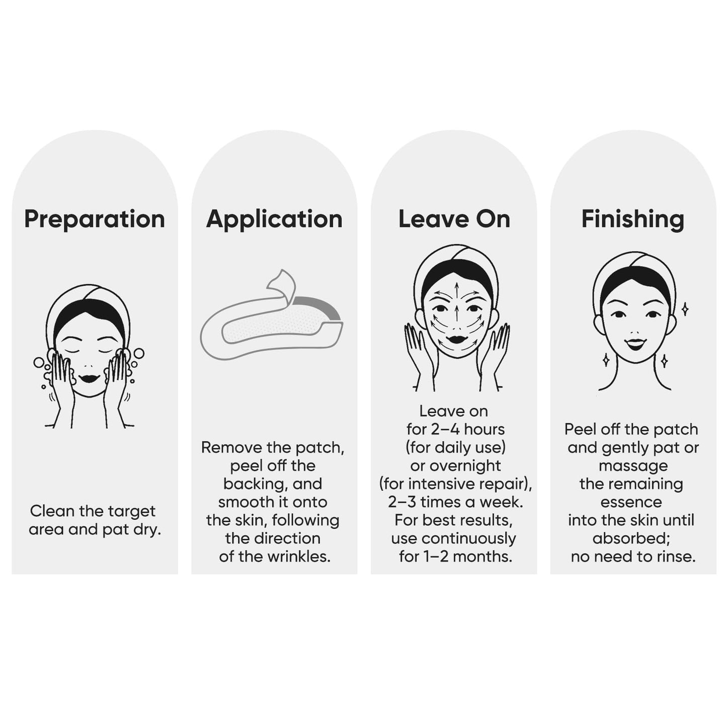 Dissolving Micro-Patches with Hyaluronic Acid & Collagen - DImprove Facial Sagging & Firm The Contours - Wrinkle Patches for Forehead & Nasolabial Folds