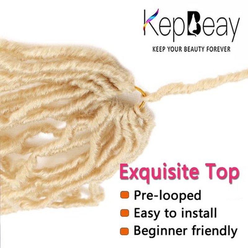 24Inch Soft Locs Crochet Hair 2 Packs Faux Locs Crochet Hair (24 Inch (Pack of 2), 613#) …