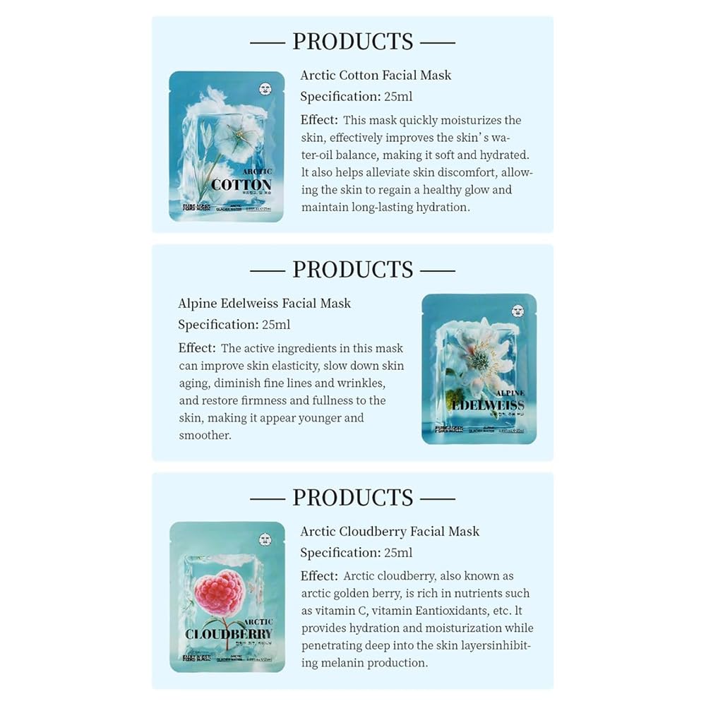 DR.EMMET 12 Pack Hydrating Face Masks, Brightening & Firming Facial Sheet Masks, Moisturizing Spa Skincare for a Revitalized Look, Helps Improve Skin's Appearance