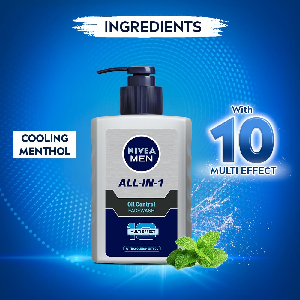 Nivea Men Oil Control All In One Face Wash - 150ml