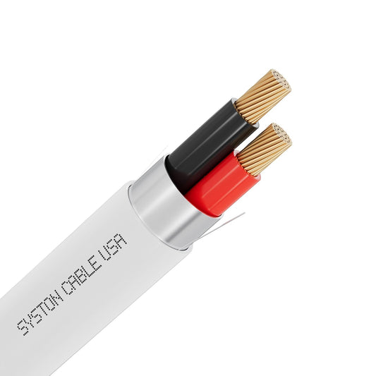 SYSTON Fire Security Alarm Cable - 16 AWG 2 Conductors, Plenum-Rated CMP/CL3P, 100 FT for Indoor/Outdoor Use