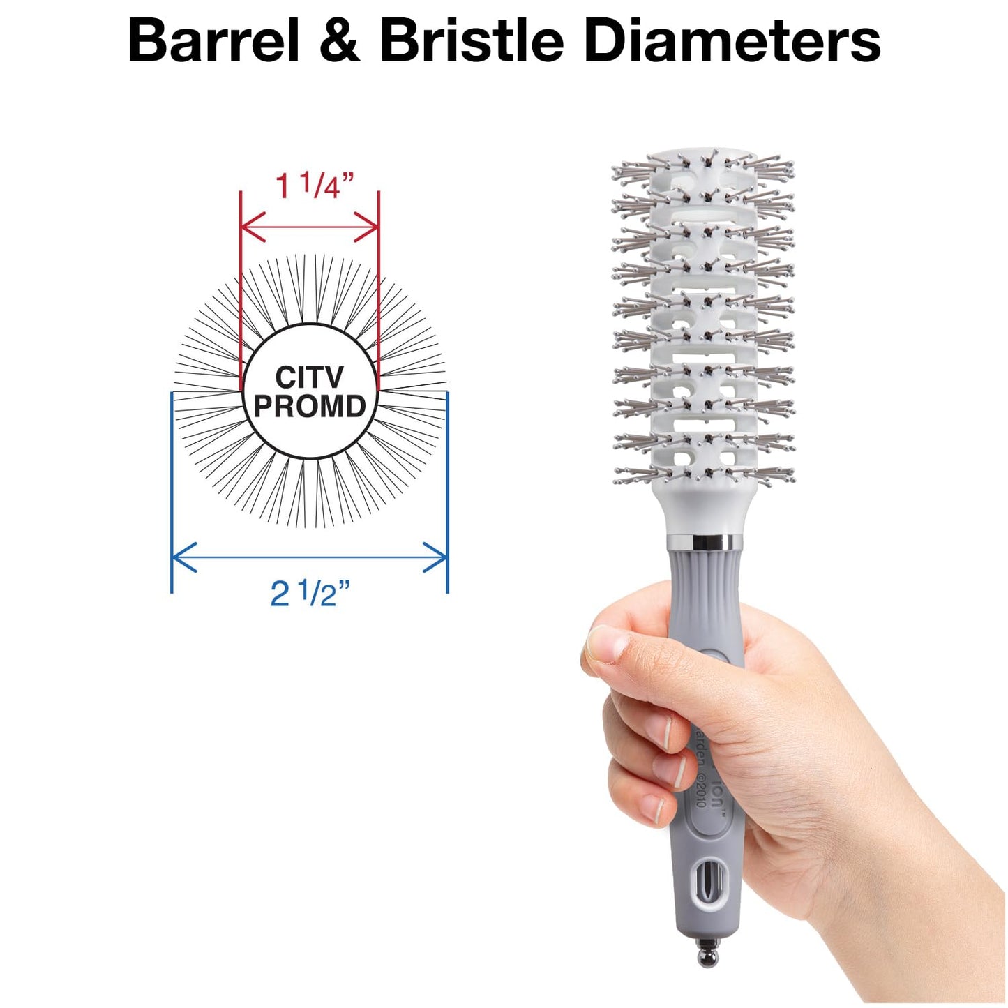 Olivia Garden Ceramic + Ion Turbo Vent Pro Hair Brush