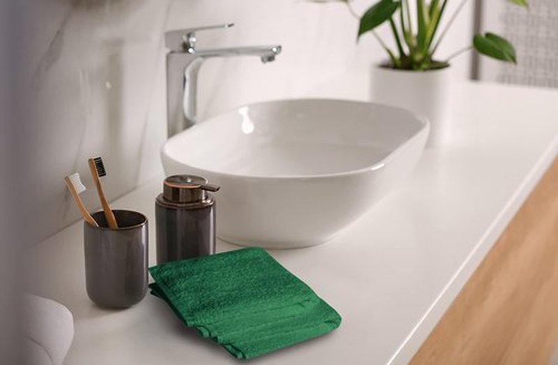 Softolle 100% Cotton Ring Spun Wash Cloths – Bulk Pack of Washcloths – 12x12 Inches – Wash Cloth for Face, Highly Absorbent, Soft and Face Towels (Dark Green, 24 Pack)