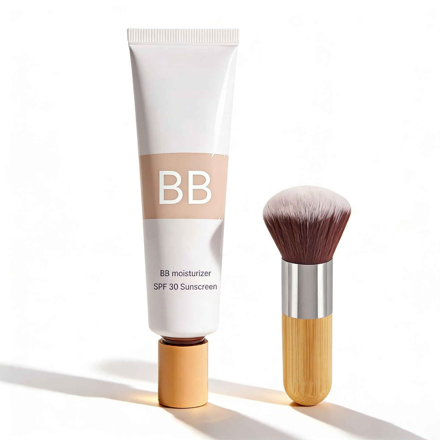 BB Tinted Moisturizer with SPF 30 - Broad Spectrum Sunscreen & Lightweight Blur Tinted Foundation, Buildable Medium Coverage for a Natural Matte Finish, Hydrating Skin Care (Ivory White)