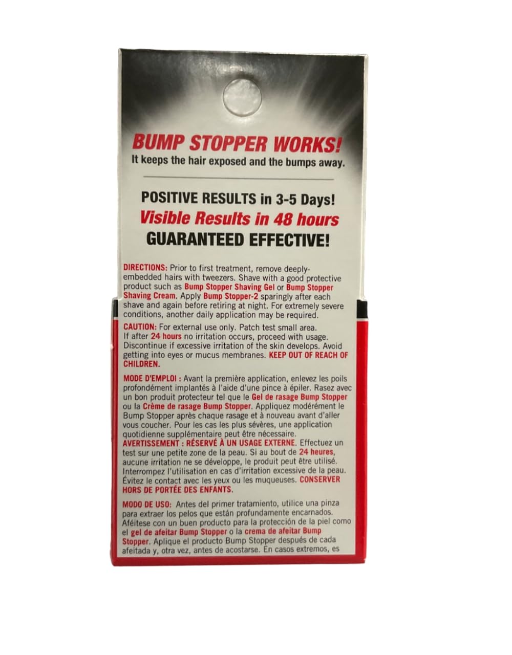 high time Bump Stopper 2 Double Strength Razor Bump Treatment | Formulated to Relieve Razor Burn | Eliminates Ingrown Hairs | Aftershave for Men - 0.5 OZ