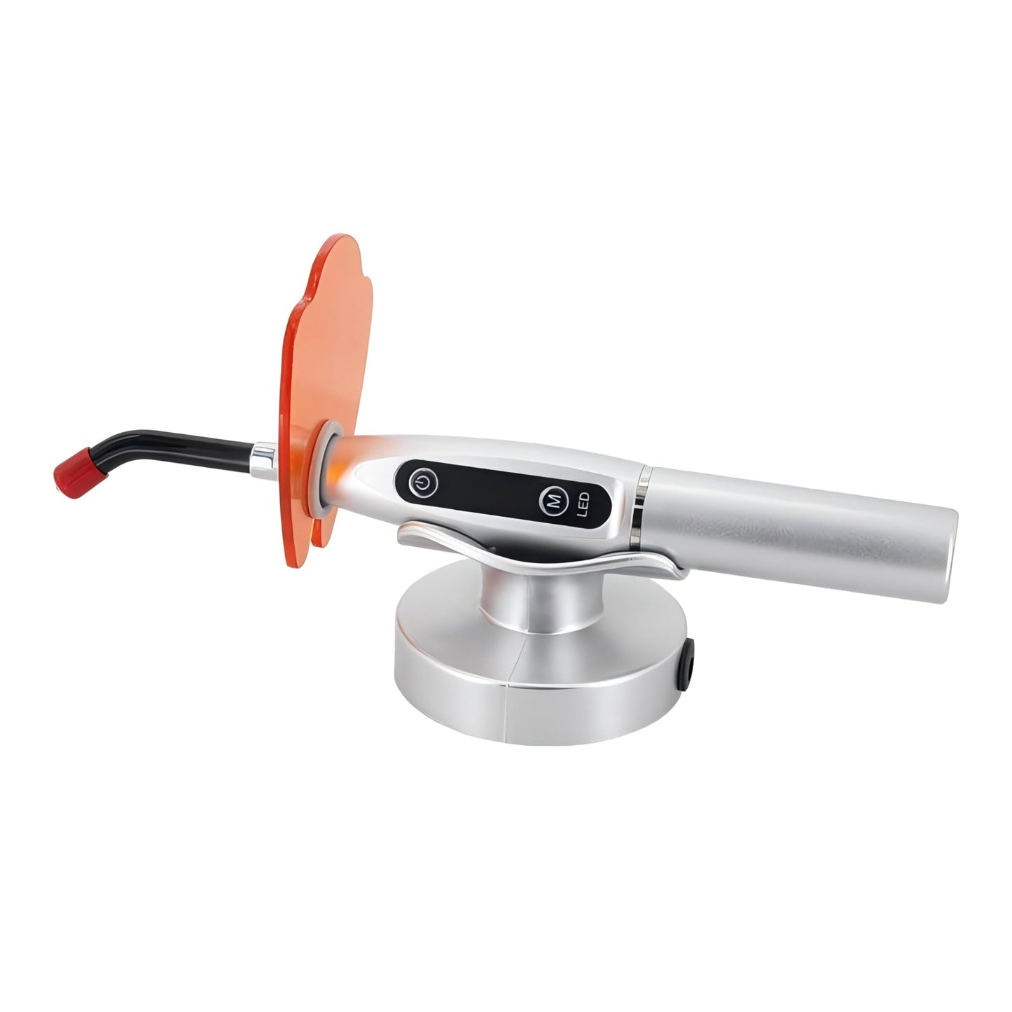 Handheld UV Light with Stand, Mini Portable Cordless Lamp with LCD Display, Eye-Protective Cover, White JU-K1-836545