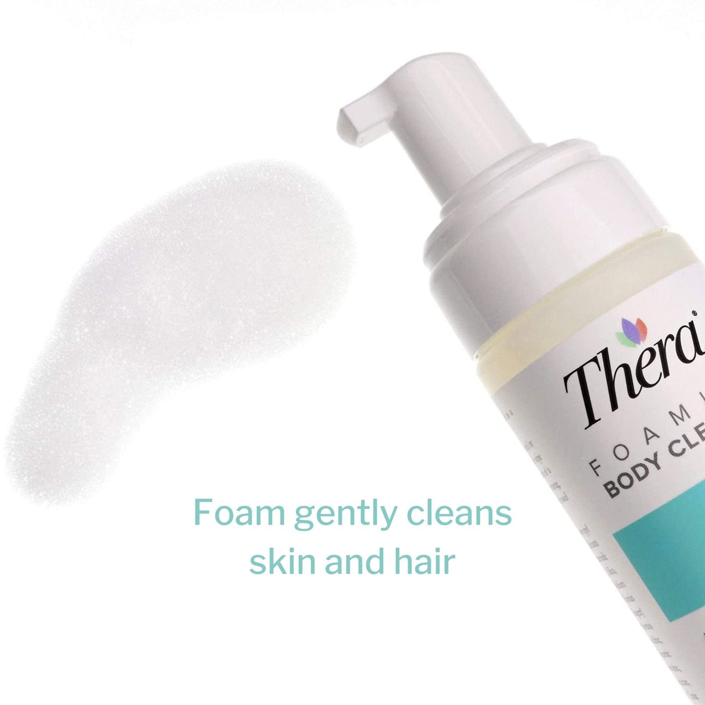 Thera Foaming Body and Hair Cleanser, Rinse-Free Exfoliating Foam, 5 oz, 1 Count