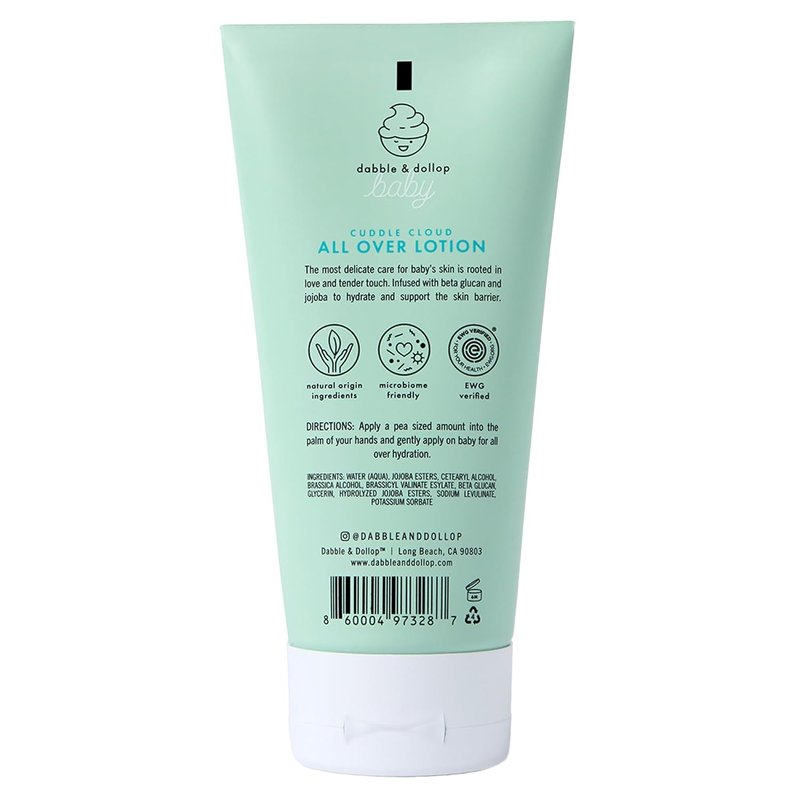 Dabble & Dollop Baby All Over Lotion - Fragrance-Free Moisturizer for Sensitive Skin | Lightweight Hydrating Cream (5 fl oz)