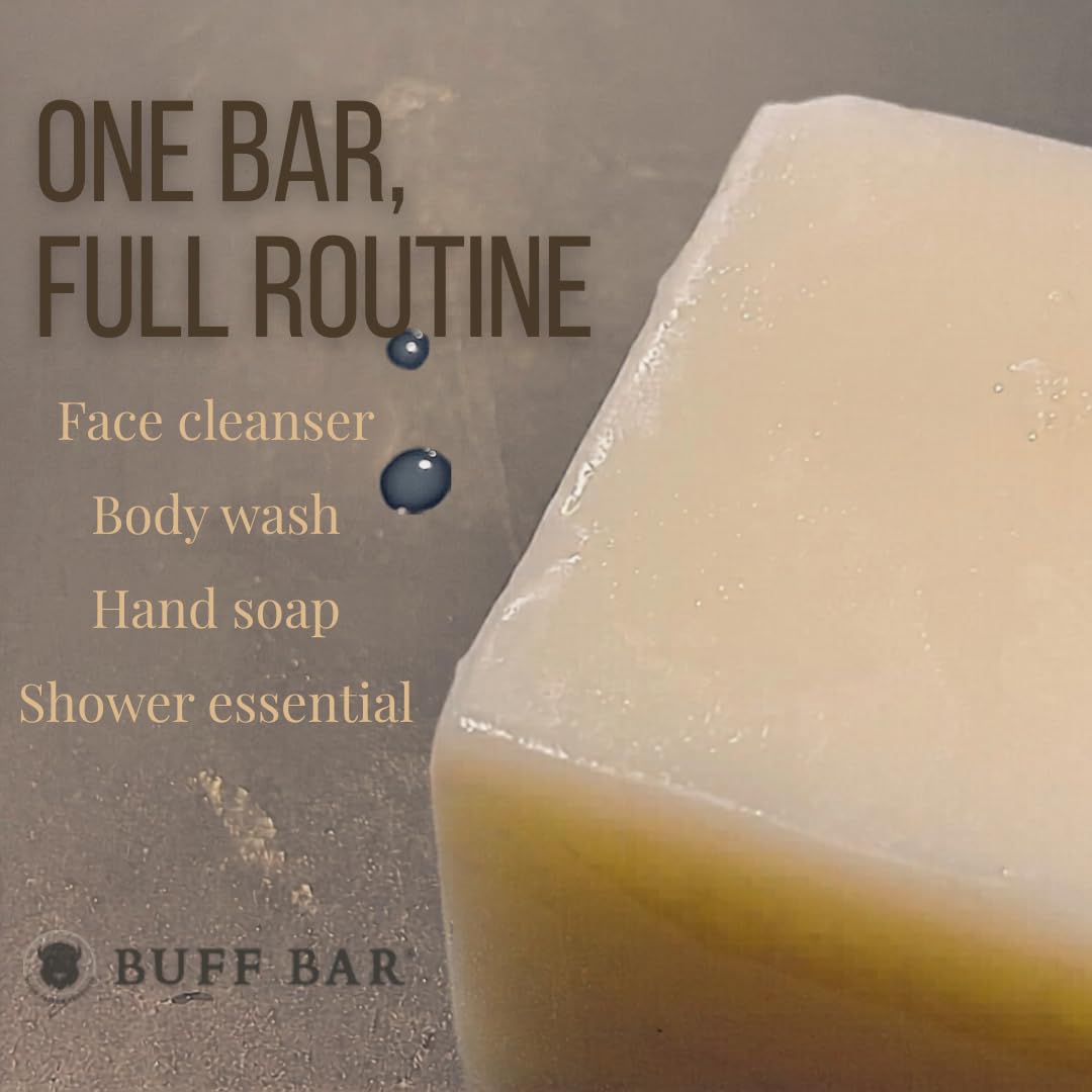 Big Crazy Buffalo Unscented Bison Tallow Buff Soap Bar (6 Pack)