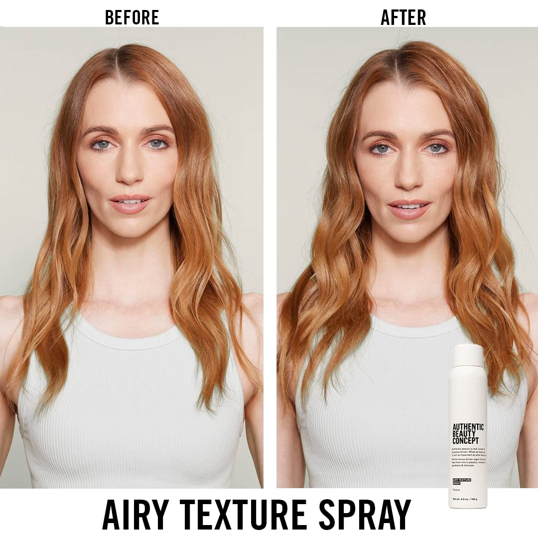Authentic Beauty Concept Airy Texture Spray | Dry Texturizing Volume Spray | Instant Lift & Effortless Volume | All Hair Types | Heat Protection | Vegan & Cruelty-free | Silicone-free | 5 oz.