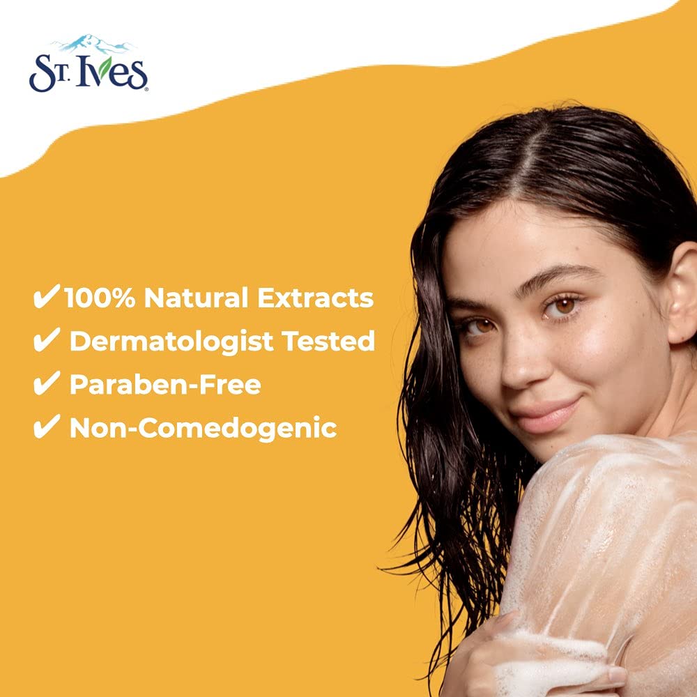 St. Ives Smooth & Glow Body Wash, Apricot 13.5 oz