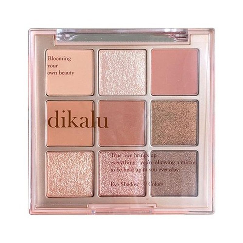 GHFCZOO Blooming Your Own Beauty Eyeshadow Palette, 9 Shades, Glitter and Matte Finishes (10#)
