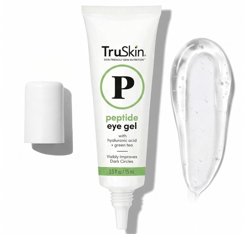 TruSkin Peptide Eye Cream Gel - Hydrating Under Eye Treatment for Dark Circles & Fine Lines | 0.5 Fl Oz